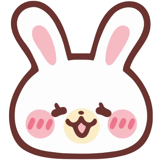 Стикер 8 HD lovely bunny - зайка