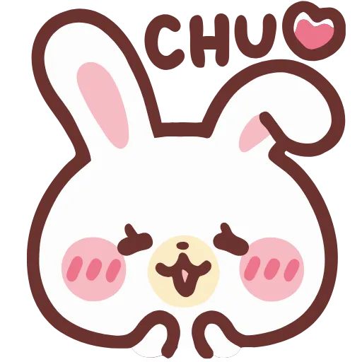 Стикер 32 HD lovely bunny - зайка
