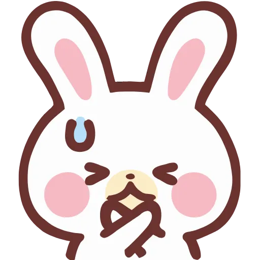 Стикер 25 HD lovely bunny - зайка