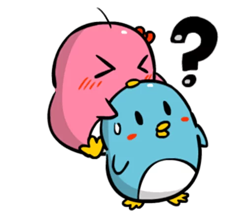 ❓ Стикер «Lovely couple penguins - &;ALPENG&; Ver 2» для Telegram