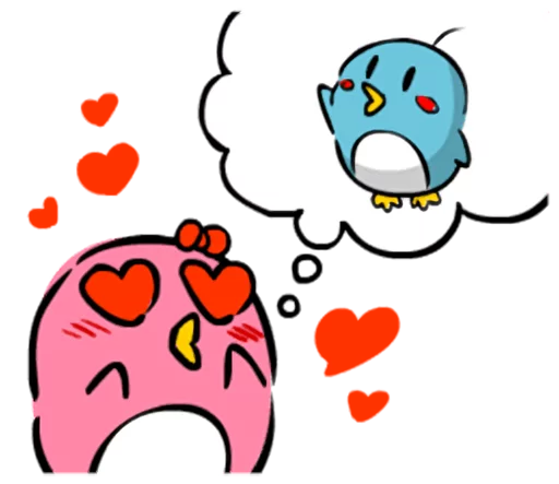 😍 Стикер «Lovely couple penguins - &;ALPENG&; Ver 2» для Telegram