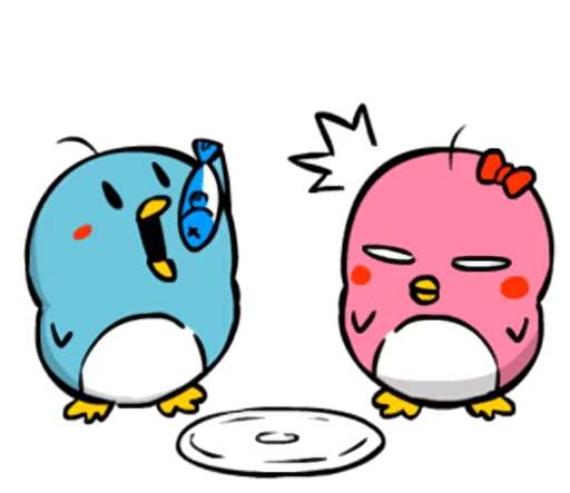 😋 Стикер «Lovely couple penguins - &;ALPENG&; Ver 2» для Telegram