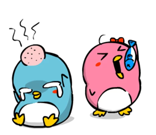 😖 Стикер «Lovely couple penguins - &;ALPENG&; Ver 2» для Telegram