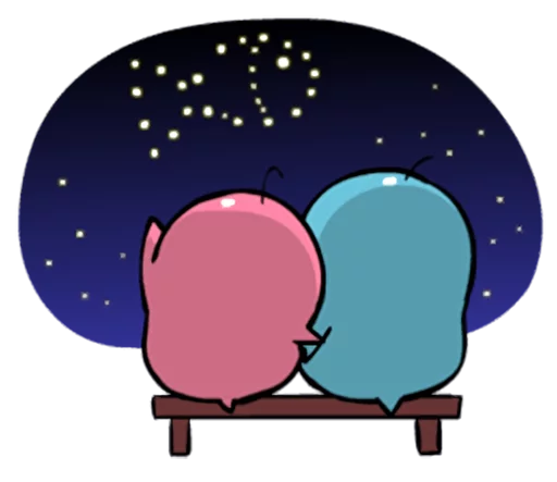 🎇 Стикер «Lovely couple penguins - &;ALPENG&; Ver 2» для Telegram