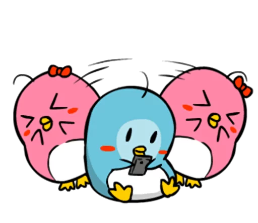 😐 Стикер «Lovely couple penguins - &;ALPENG&; Ver 2» для Telegram