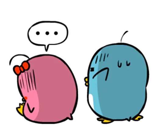😤 Стикер «Lovely couple penguins - &;ALPENG&; Ver 2» для Telegram