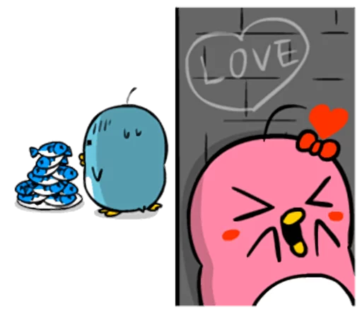 😆 Стикер «Lovely couple penguins - &;ALPENG&; Ver 2» для Telegram