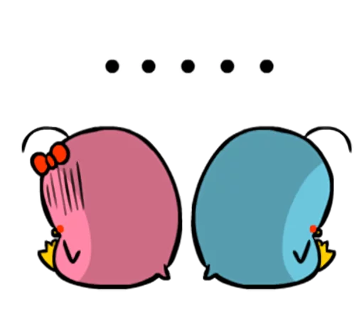 😔 Стикер «Lovely couple penguins - &;ALPENG&; Ver 2» для Telegram