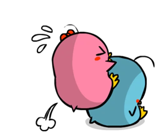 😢 Стикер «Lovely couple penguins - &;ALPENG&; Ver 2» для Telegram