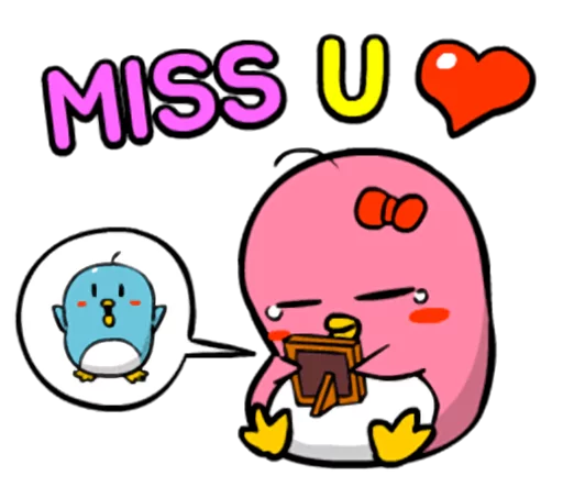 😢 Стикер «Lovely couple penguins - &;ALPENG&; Ver 2» для Telegram