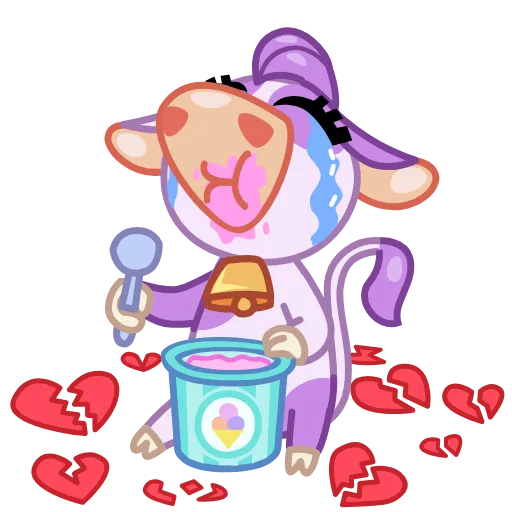 💔 Стикер «Milka» для Telegram
