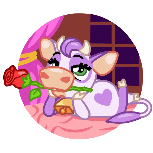 🌹 Стикер «Milka» для Telegram