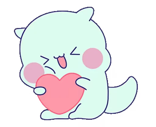 ❤️ Стикер «?Lovely Dino» для Telegram
