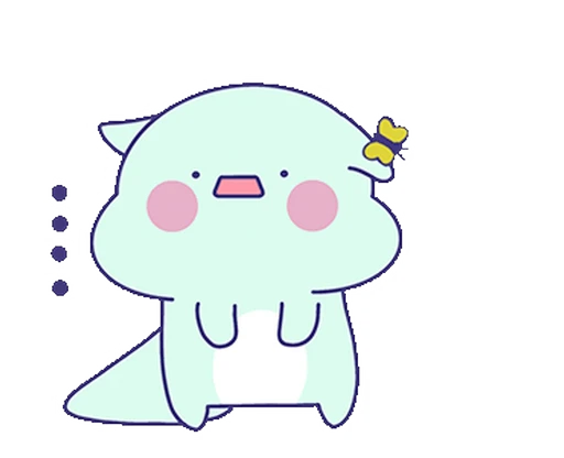 😐 Стикер «?Lovely Dino» для Telegram
