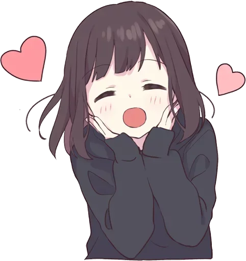 😍 Стикер «Lovely Girl» для Telegram