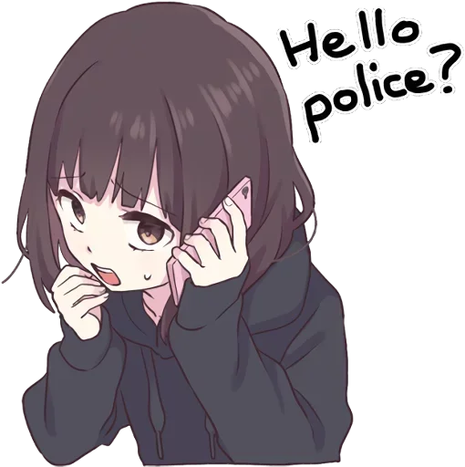📞 Стикер «Lovely Girl» для Telegram