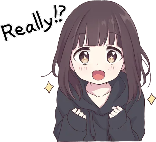🤩 Стикер «Lovely Girl» для Telegram
