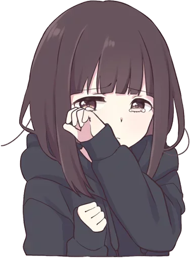 😢 Стикер «Lovely Girl» для Telegram
