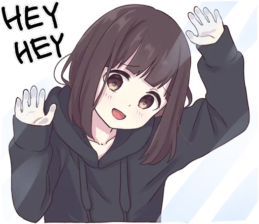 😀 Стикер «Lovely Girl» для Telegram