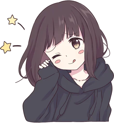 😋 Стикер «Lovely Girl» для Telegram