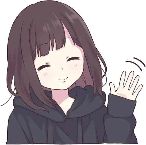 👋 Стикер «Lovely Girl» для Telegram