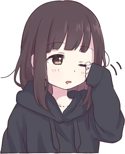 😪 Стикер «Lovely Girl» для Telegram