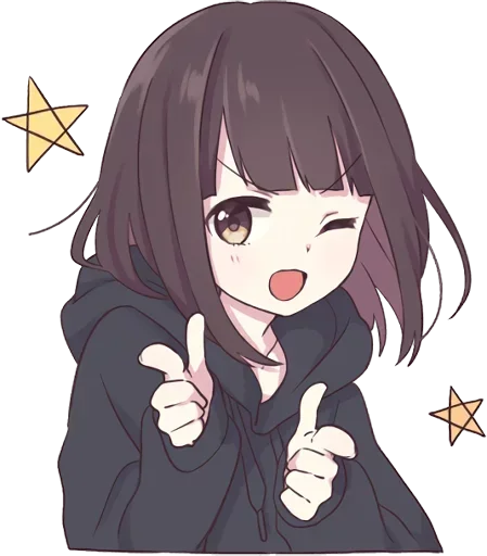 😉 Стикер «Lovely Girl» для Telegram