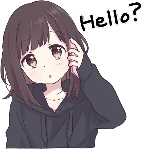 😯 Стикер «Lovely Girl» для Telegram