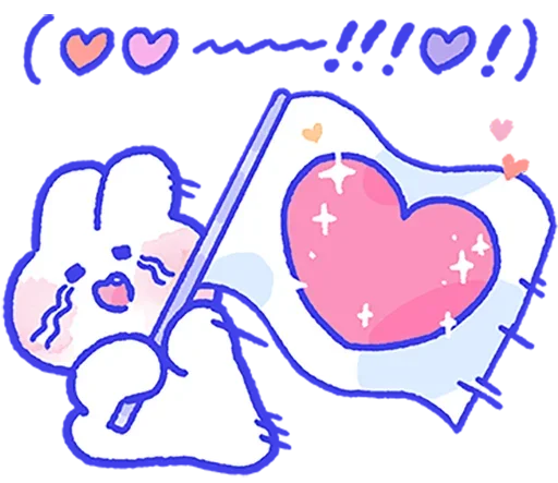 ❤️ Стикер «Lovely Mong Mong» для Telegram