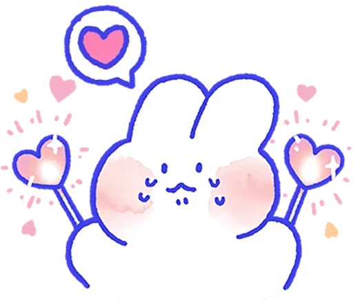 ❤️ Стикер «Lovely Mong Mong» для Telegram