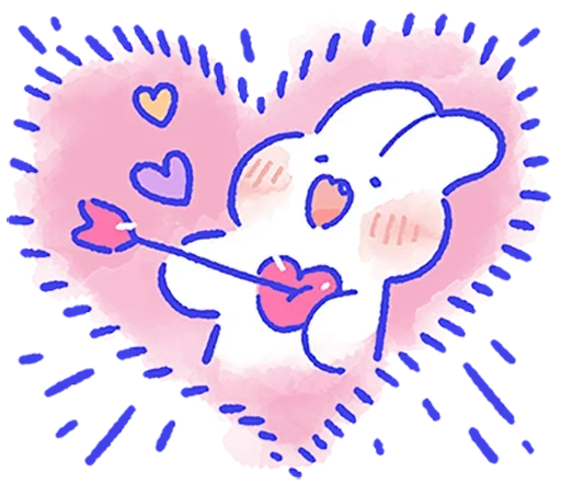 💘 Стикер «Lovely Mong Mong» для Telegram