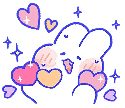 ❤️ Стикер «Lovely Mong Mong» для Telegram
