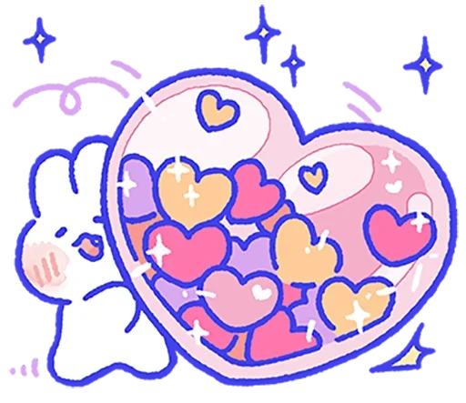 ❤️ Стикер «Lovely Mong Mong» для Telegram