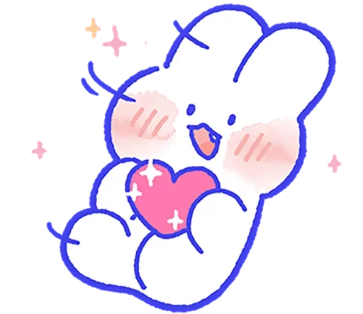 ❤️ Стикер «Lovely Mong Mong» для Telegram