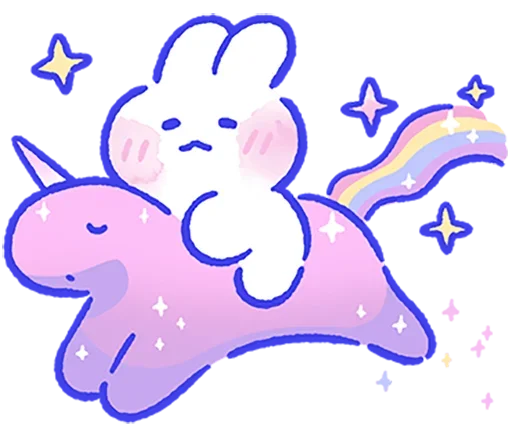 🦄 Стикер «Lovely Mong Mong» для Telegram