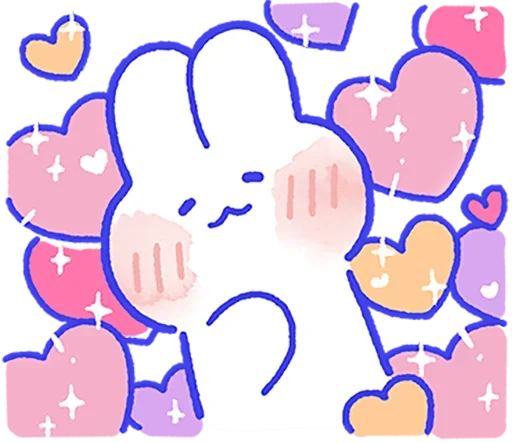 ❤️ Стикер «Lovely Mong Mong» для Telegram