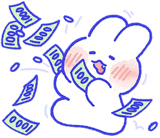 💵 Стикер «Lovely Mong Mong» для Telegram