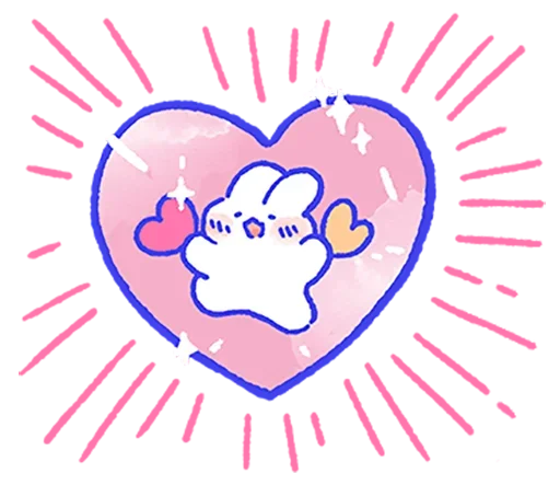 ❤️ Стикер «Lovely Mong Mong» для Telegram