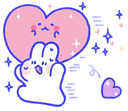 ❤️ Стикер «Lovely Mong Mong» для Telegram