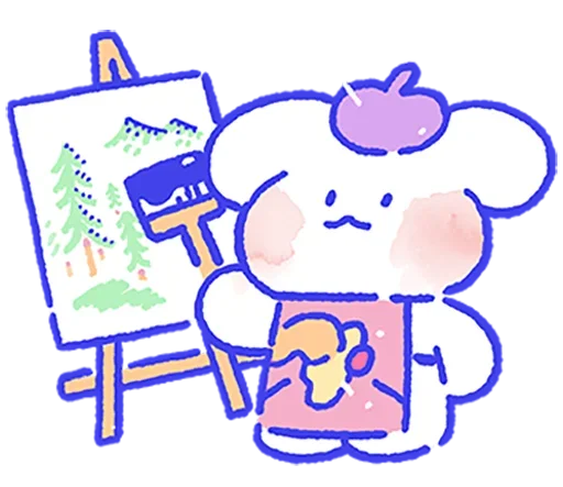 🖌 Стикер «Lovely Mong Mong» для Telegram