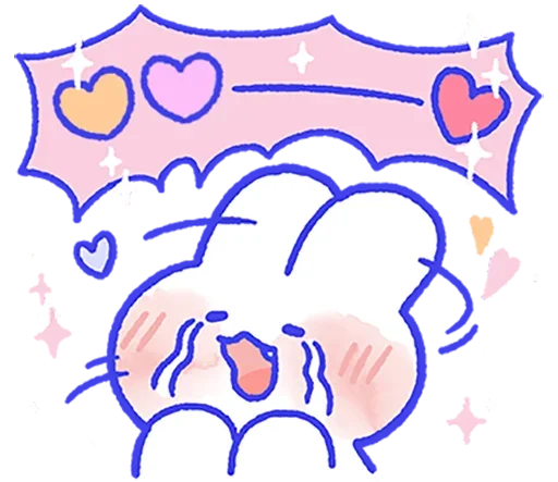 😍 Стикер «Lovely Mong Mong» для Telegram