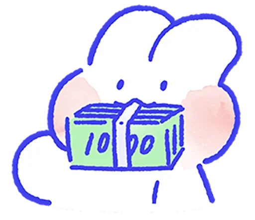 💵 Стикер «Lovely Mong Mong» для Telegram
