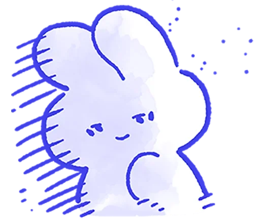 😑 Стикер «Lovely Mong Mong» для Telegram