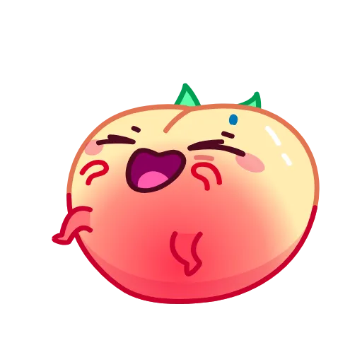 Стикерпак Life’s a Peach для Telegram