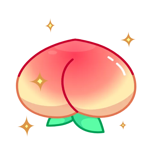 🙃 Стикер «Life’s a Peach» для Telegram