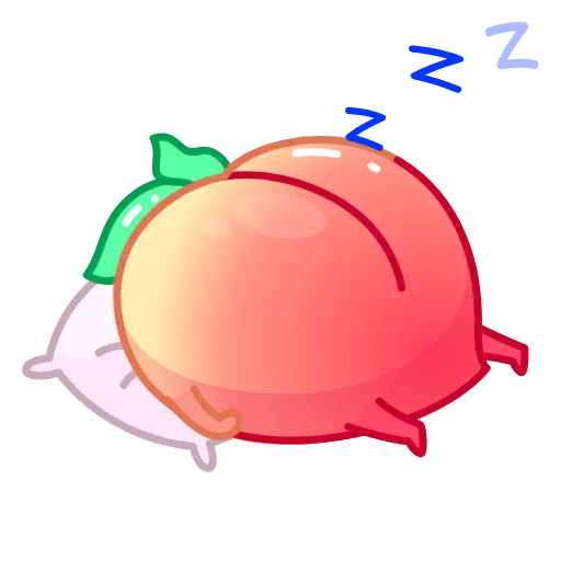 😴 Стикер «Life’s a Peach» для Telegram