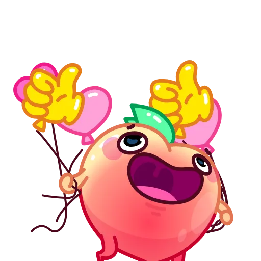 👍 Стикер «Life’s a Peach» для Telegram