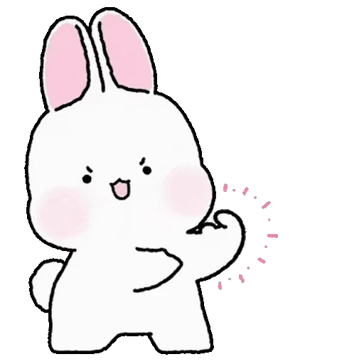 💪 Стикер «Lovely Rabbit Tozzi 2» для Telegram