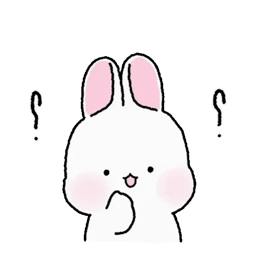 ❔ Стикер «Lovely Rabbit Tozzi 2» для Telegram