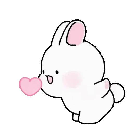 ❤️ Стикер «Lovely Rabbit Tozzi 2» для Telegram